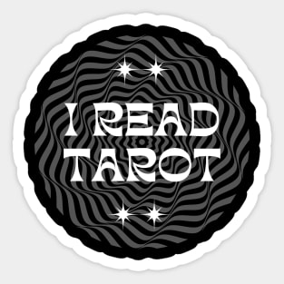 I Read Tarot Card Sticker